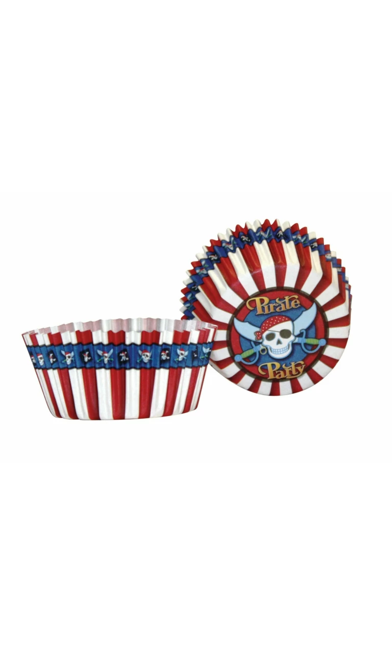 Pirate Party Cupcake Cases 5cm - 50pk