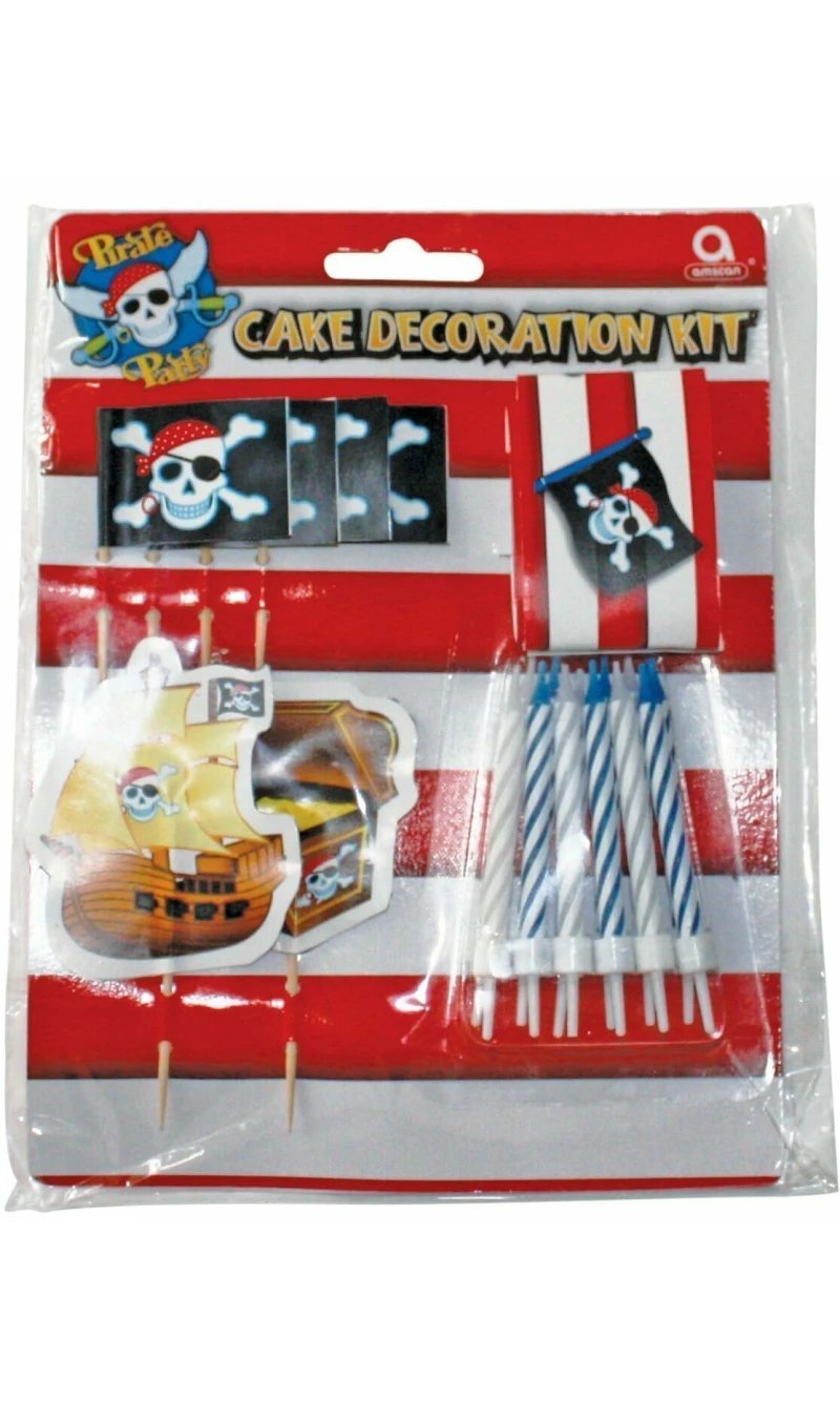 Cake Decorating Kit Pirate Party - 19pk