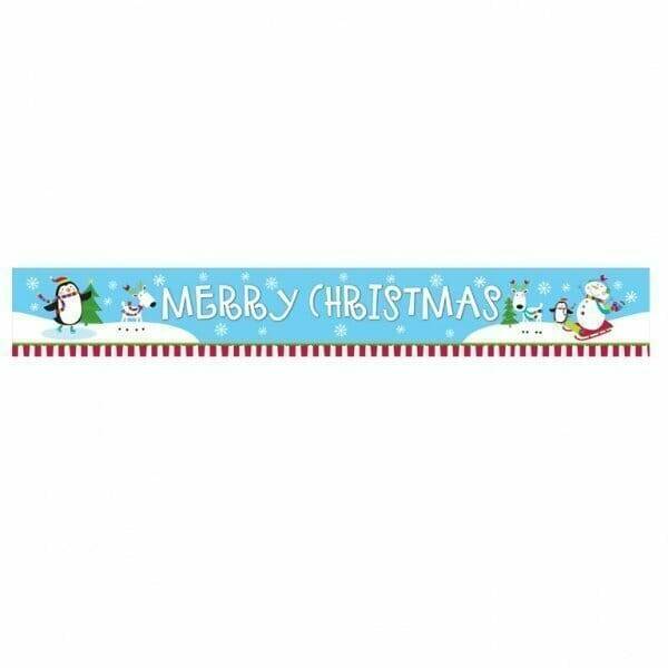 Joyful Snowman Foil Banner - 4.5m
