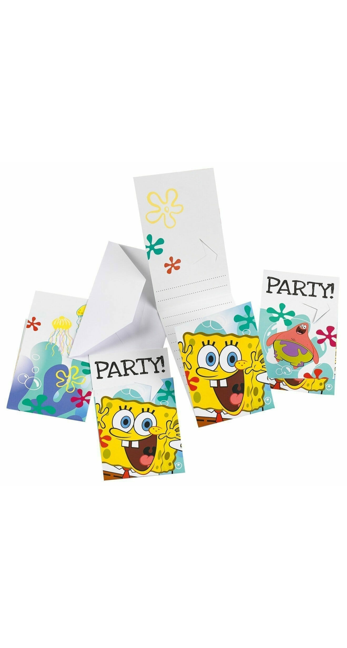 SpongeBob Invitations - 6pk