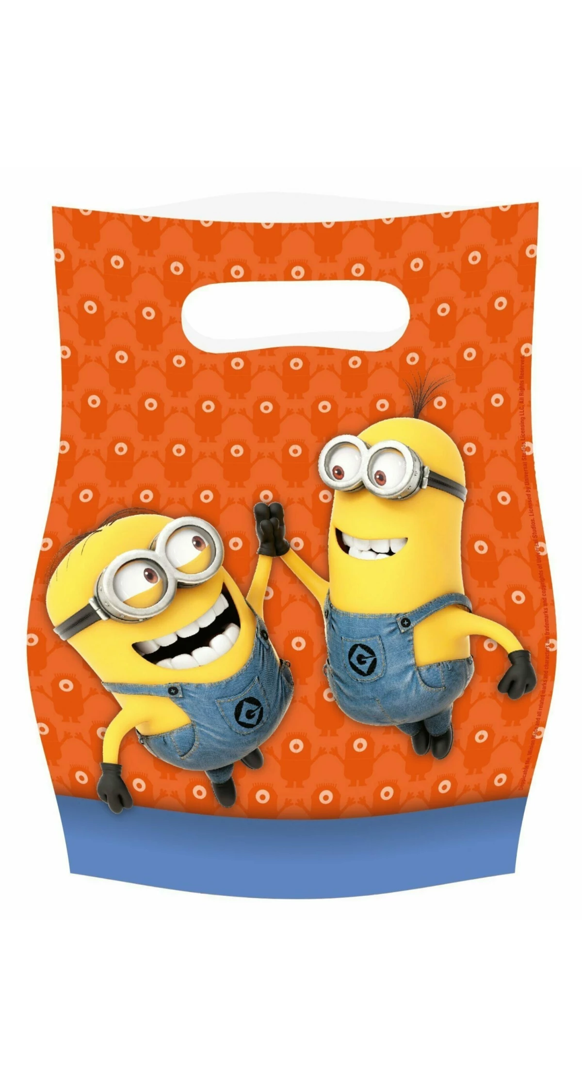 Minions Plastic Party Bags - 6pk