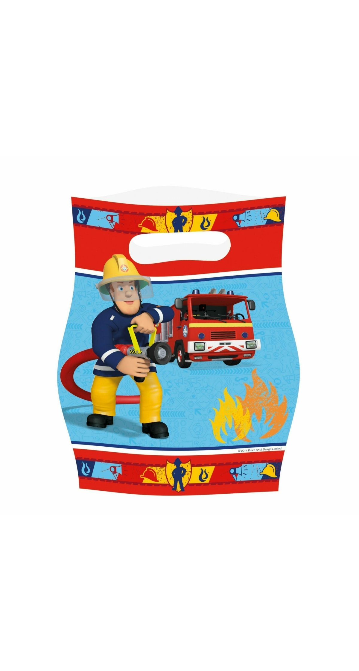 Fireman Sam Plastic Party Bags - 8pk