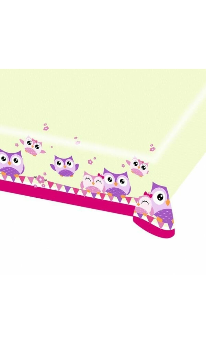 Owl Plastic Tablecover - 1.80m x 1.20m