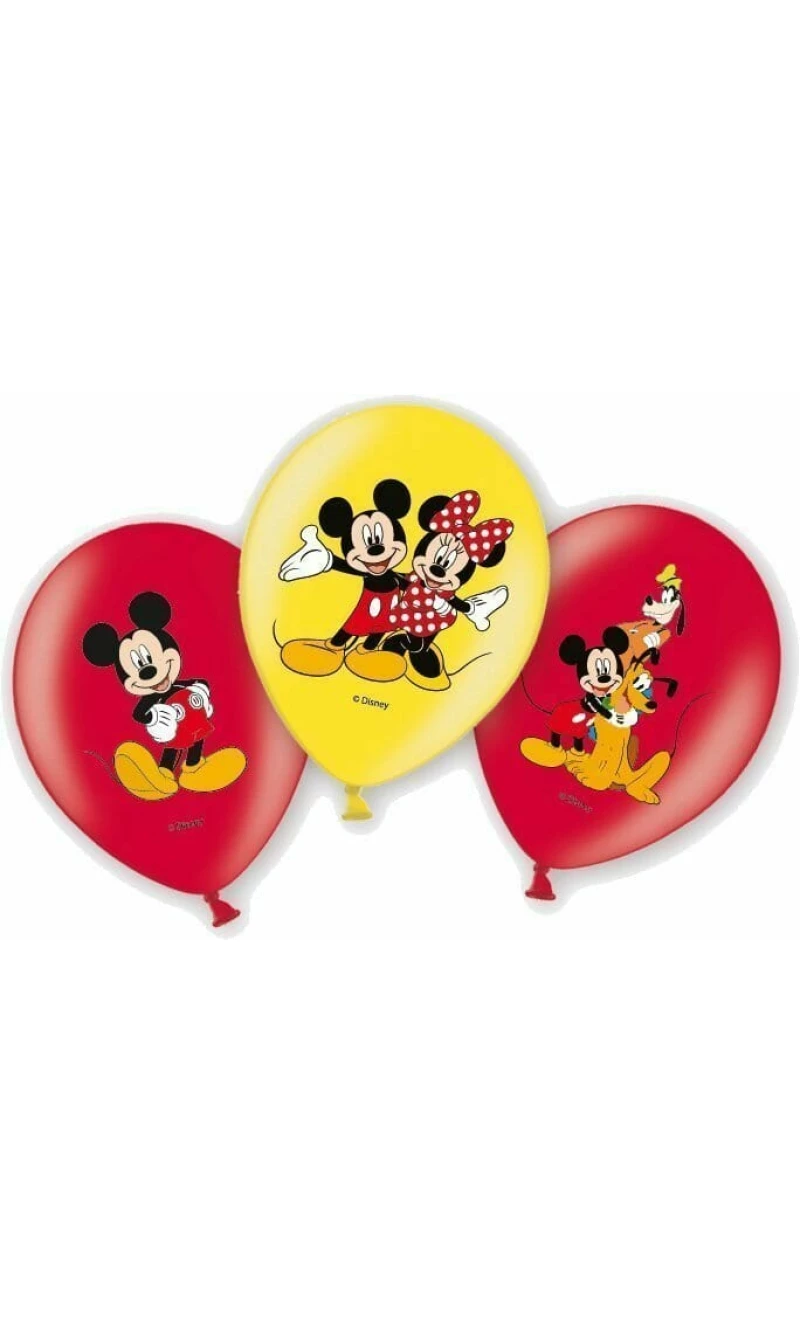 Mickey Mouse Clubhouse Balloons 11'' Latex - 6pk