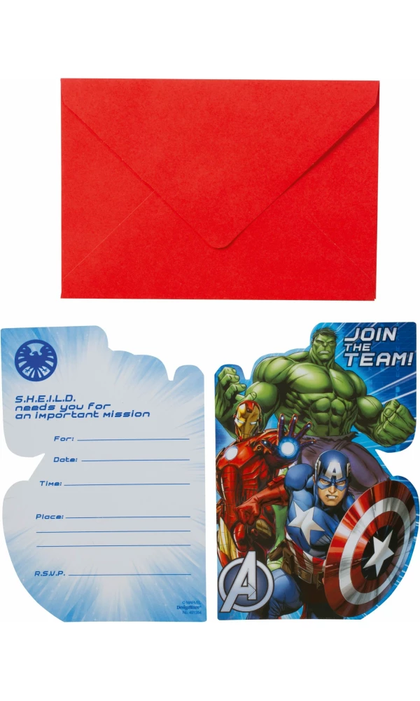 Avengers Invitations - 8pk