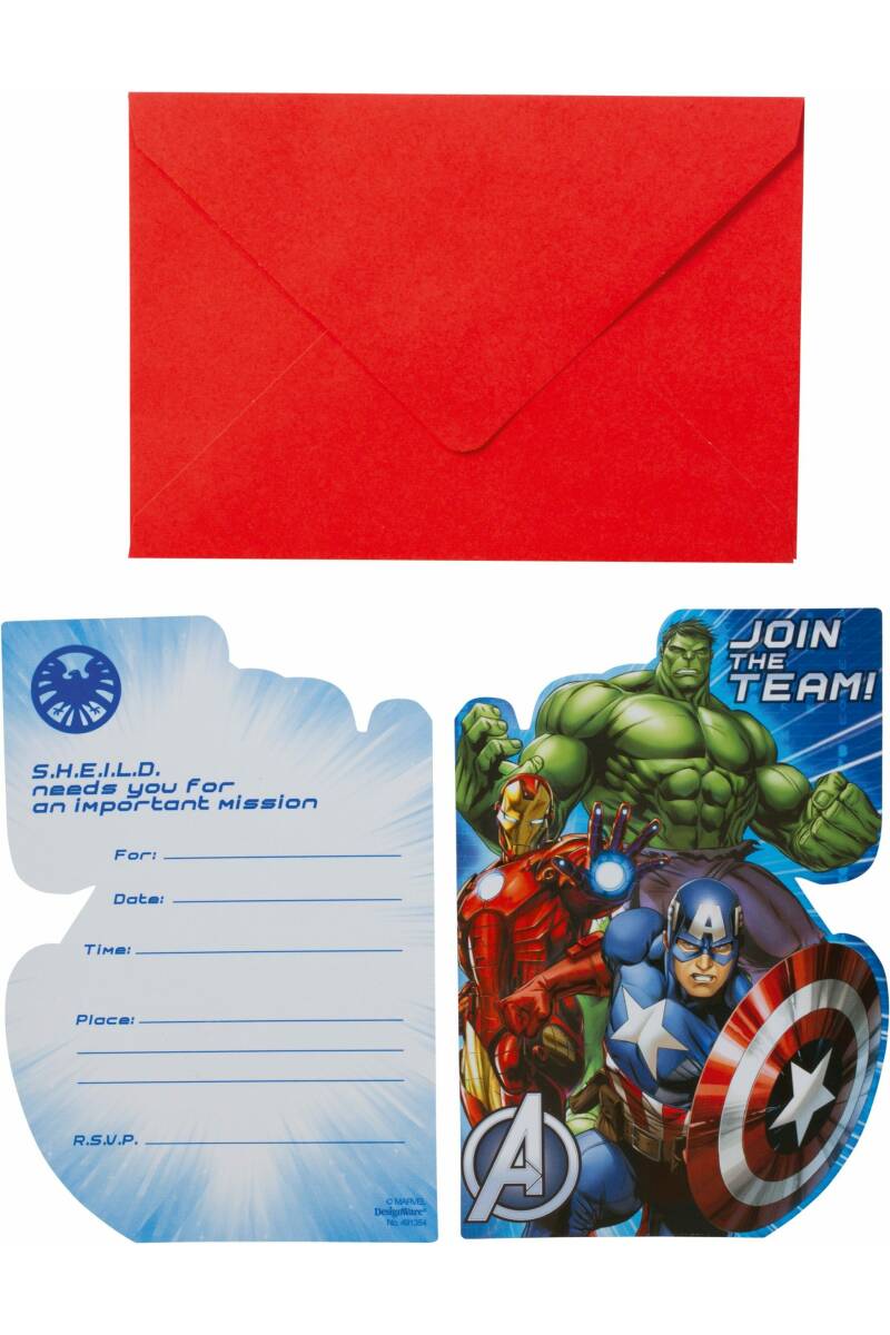 Avengers Invitations - 8pk