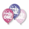 Fun to be One Printed Birthday Latex Balloons - 6 pk