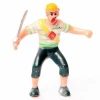 Pirate Striped with Sword Plastic Cake Topper - 6cm