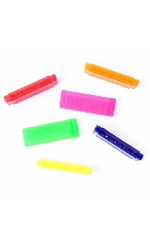 Musical Harmonica Assorted Colors - 6.5cm