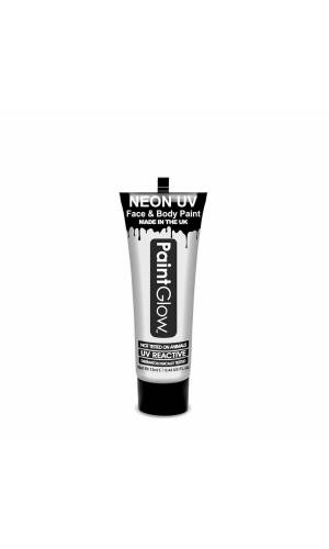 Neon UV Face & Body Paint Water Based (12ml) -  UV White (PRO)
