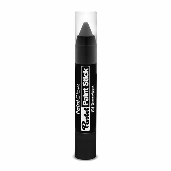 Neon UV Face & Body Paint Stick Wax Based (3.5g) -  Pastel Black