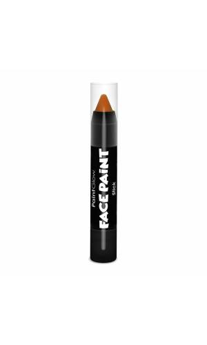 Face & Body Paint Sticks (Non UV) Wax Based (3.5g) - Dark Orange