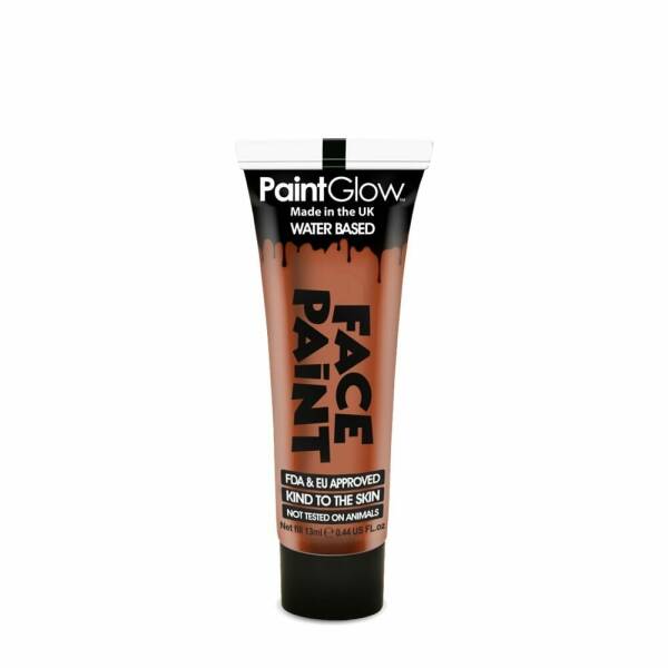Face & Body Paint (Non UV) Water Based (13ml) - Dark Orange