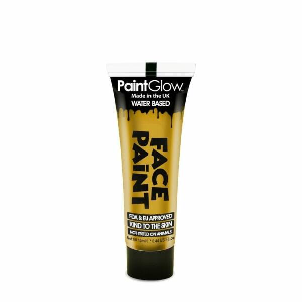 Face & Body Paint (Non UV) Water Based (13ml) - Gold