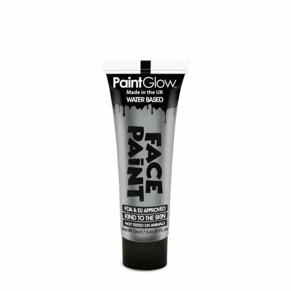 Face & Body Paint (Non UV) Water Based (13ml) - Silver