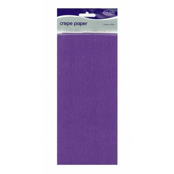 Crepe Paper Purple - 150cm x 50cm