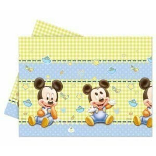 Baby Mickey Plastic Tablecover 120x180cm  - 1pk