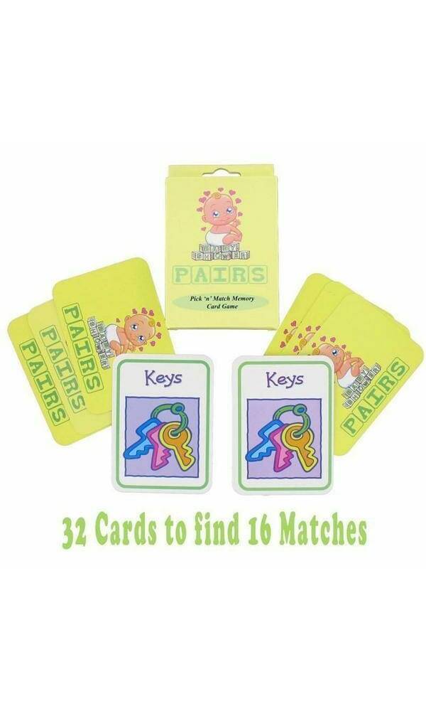 Baby Shower Pairs Pick 'n' Match Memory Card Game
