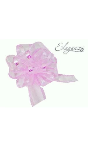 Pull Bow Organza Light Pink - 50mm