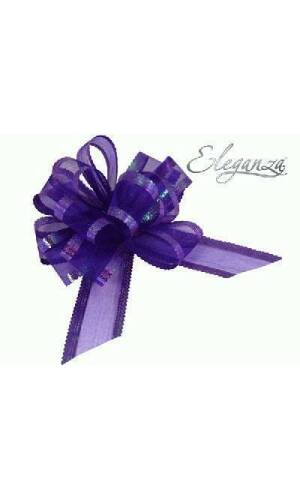 Pull Bow Organza Purple - 50mm