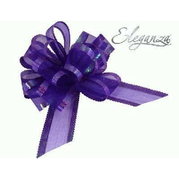 Pull Bow Organza Purple - 50mm