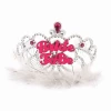 Tiara Bride to Be with White Fur - Adult One Size