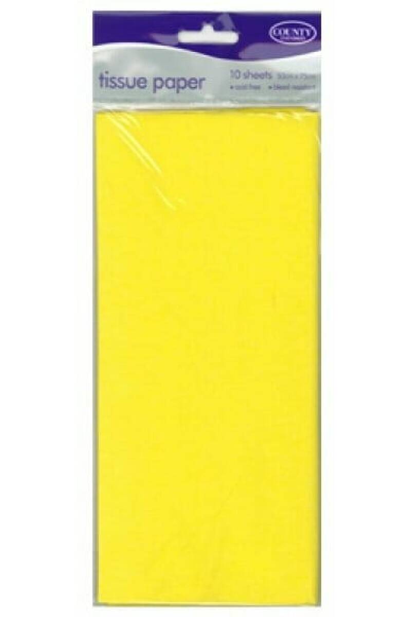 Crepe Paper Yellow - 150cm x 50cm