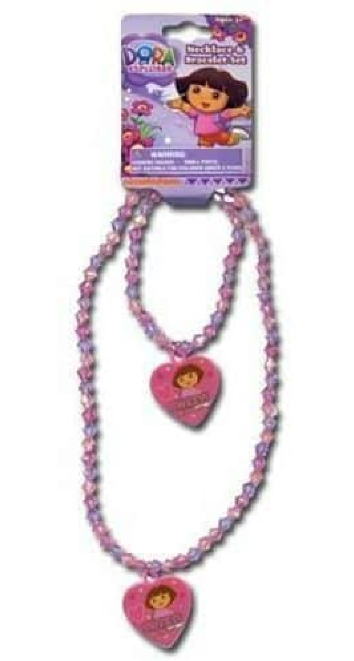 Dora the Explorer Necklace & Bracelet Set - 2pk