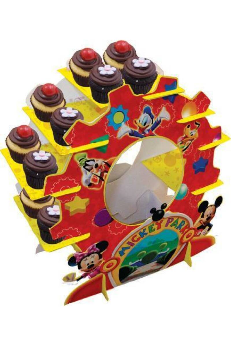 Playful Mickey 3D Cupcake Stand - 1pk