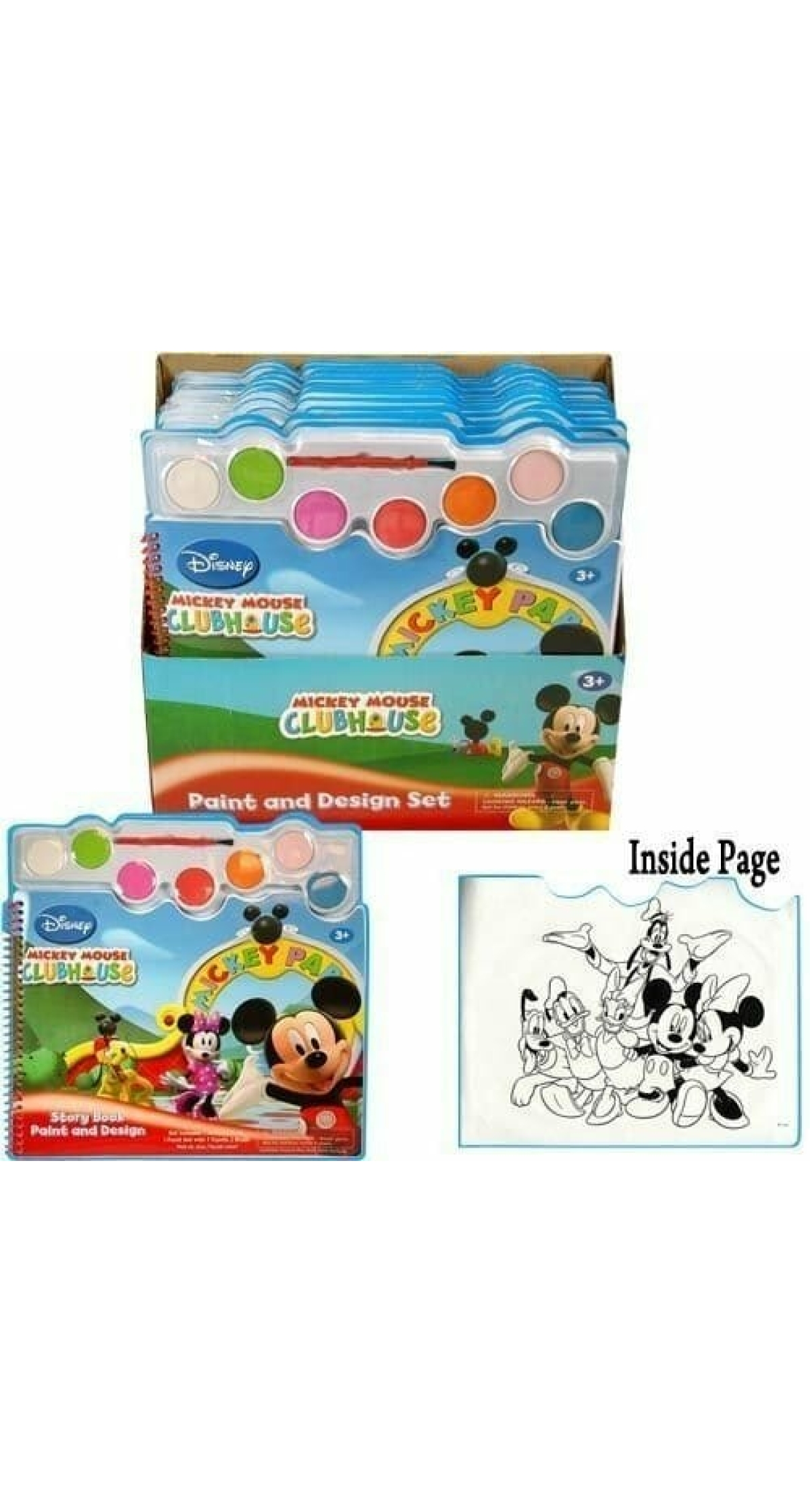 Mickey Mouse Clubhouse Story Book Paint Book (Soiled Product)