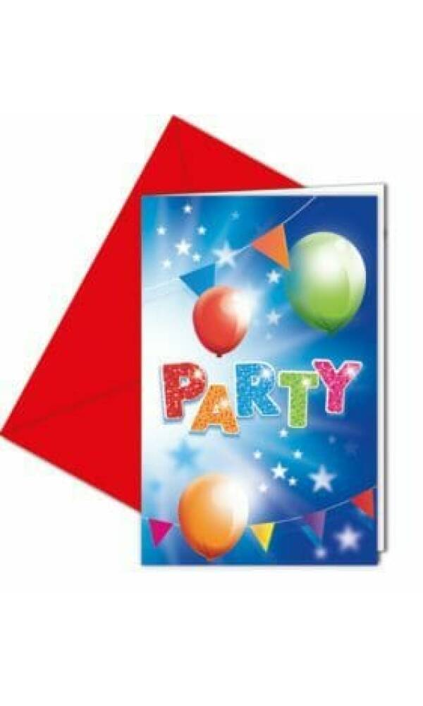 Fabulous Party Invitations & Envelopes  - 6pk
