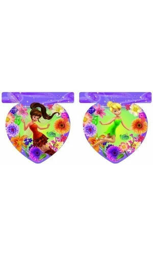 Tinkerbell & Fairies Mgic Party Die-Cut Flag Banner - 1pk