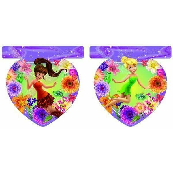 Tinkerbell & Fairies Mgic Party Die-Cut Flag Banner - 1pk