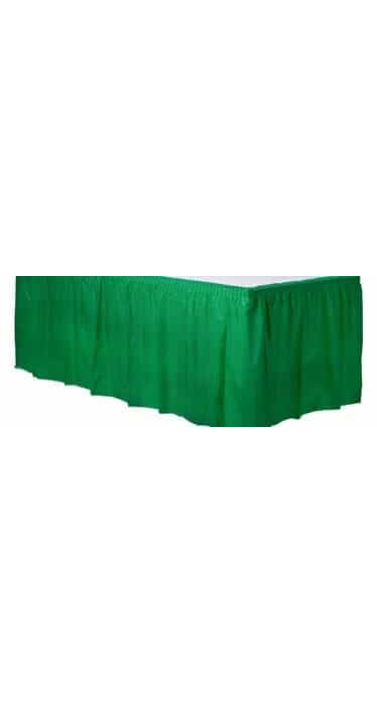 Festive Green - Plastic Table Skirt 426 x 73cm