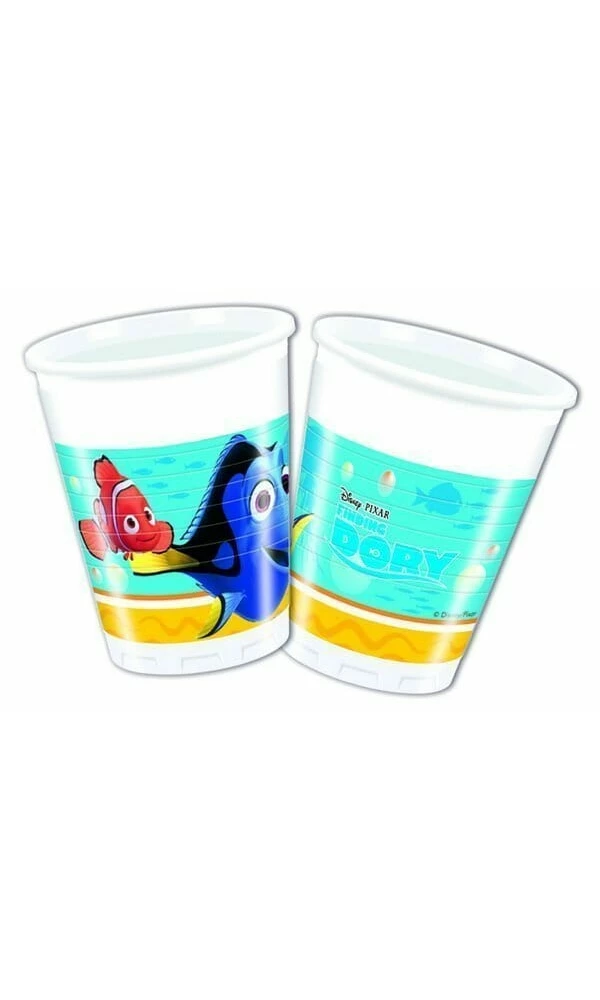Finding Dory Plastic Cups 200 ml - 8pk