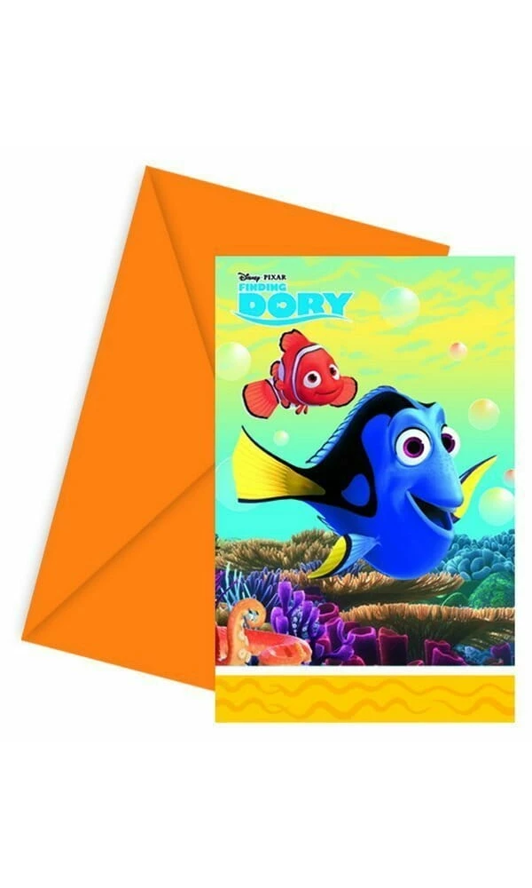 Finding Dory Invitations & Envelopes - 6pk