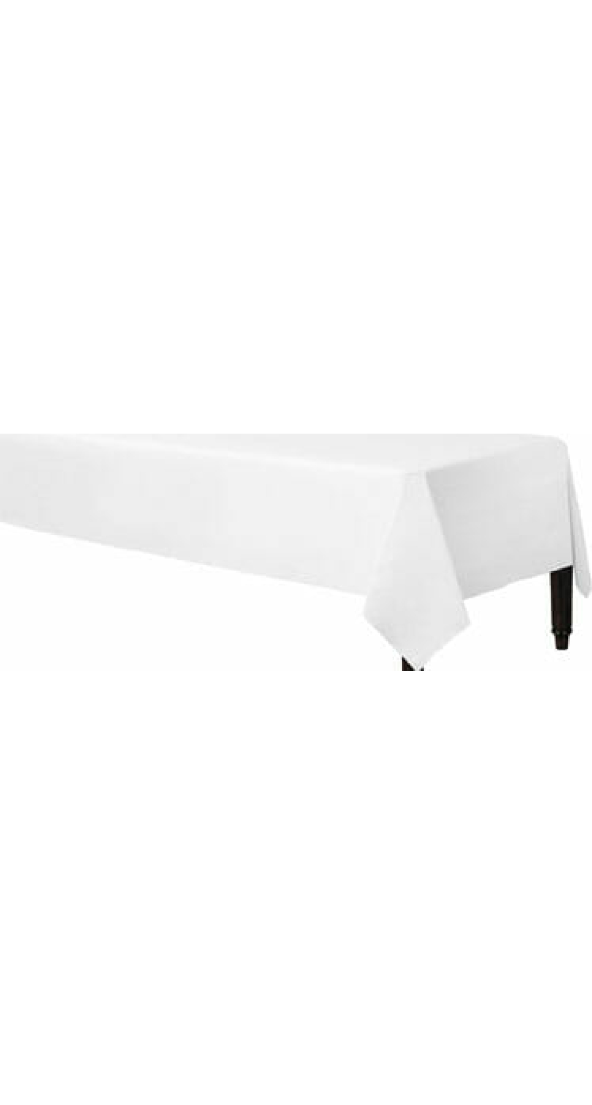 Frosty White - Paper Table Cover (Plastic Lined) 137 x 274cm