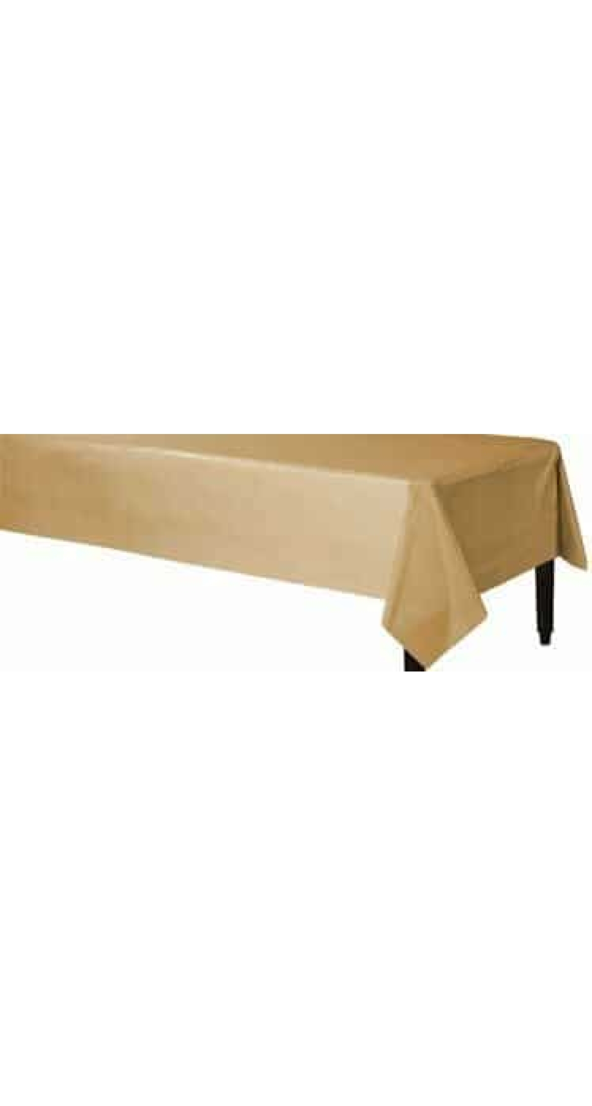 Gold - Plastic Table Cover 137 x 274cm