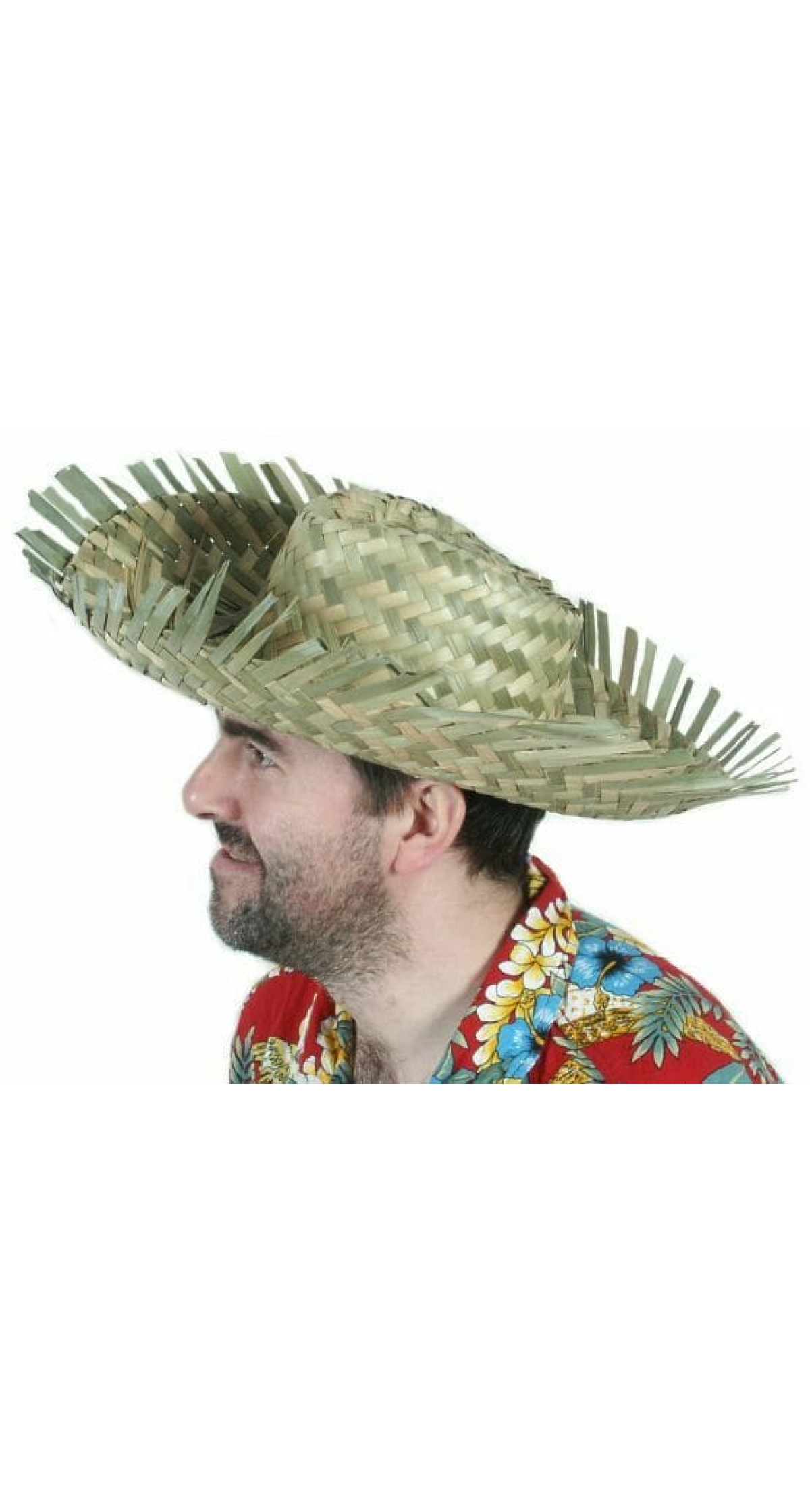 Hawaiian Beachcomber Straw Hat - Adult One Size