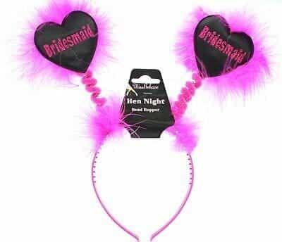 Hen Party Love Heart Boppers Adult Black Hen Party Love Heart Boppers Adult Black