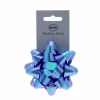 Galaxy Bow On Header Iridescent Blue 75mm - 1pk