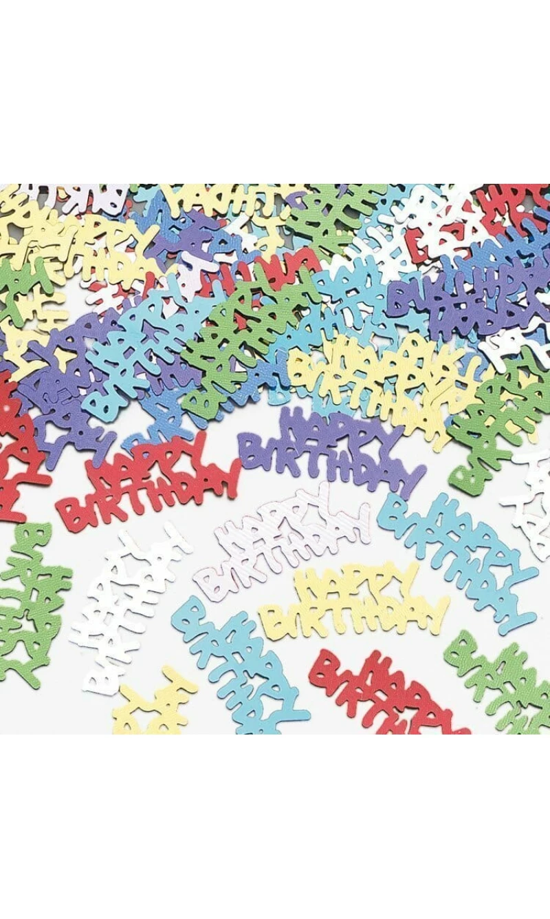 Happy Birthday Multi Colour Confetti - 14g