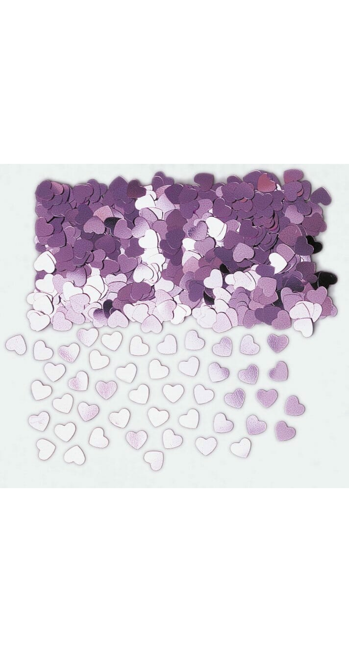 Confetti Pink Sparkle Heart Metal - 14g