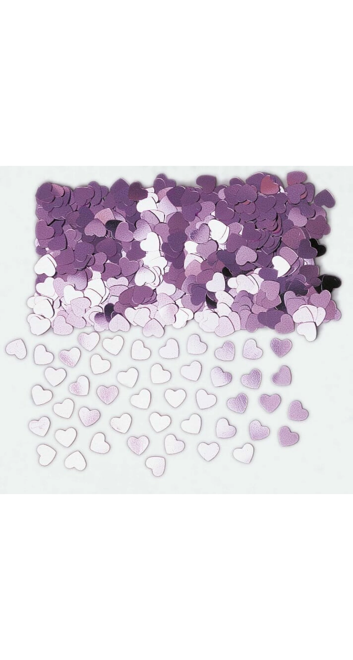 Confetti Pink Sparkle Heart Metal - 14g
