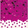 Confetti Magenta Sparkle Hearts - 14g