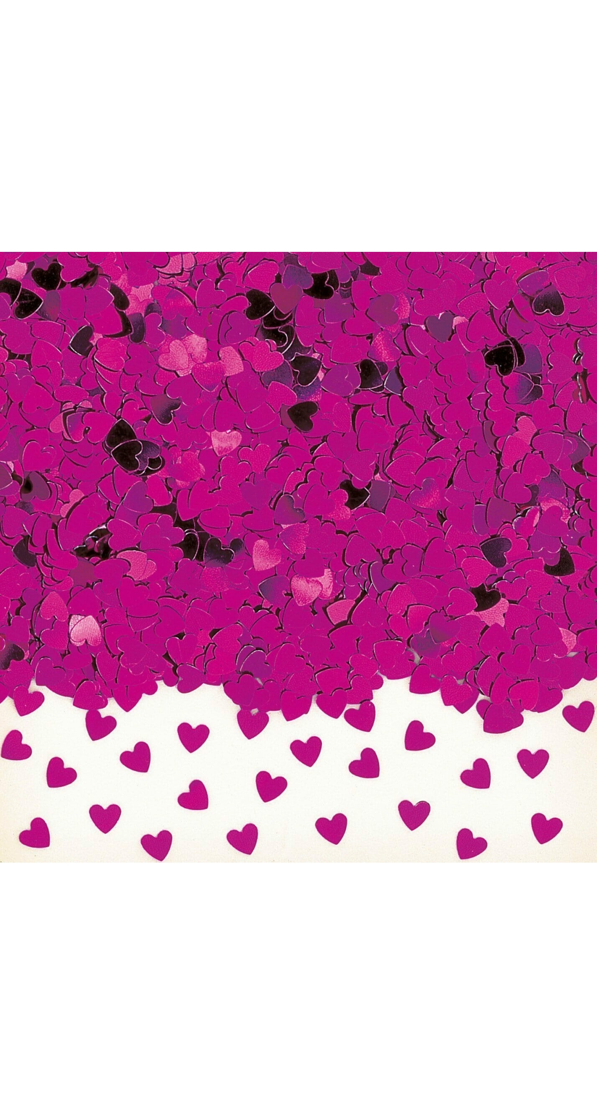 Confetti Magenta Sparkle Hearts - 14g