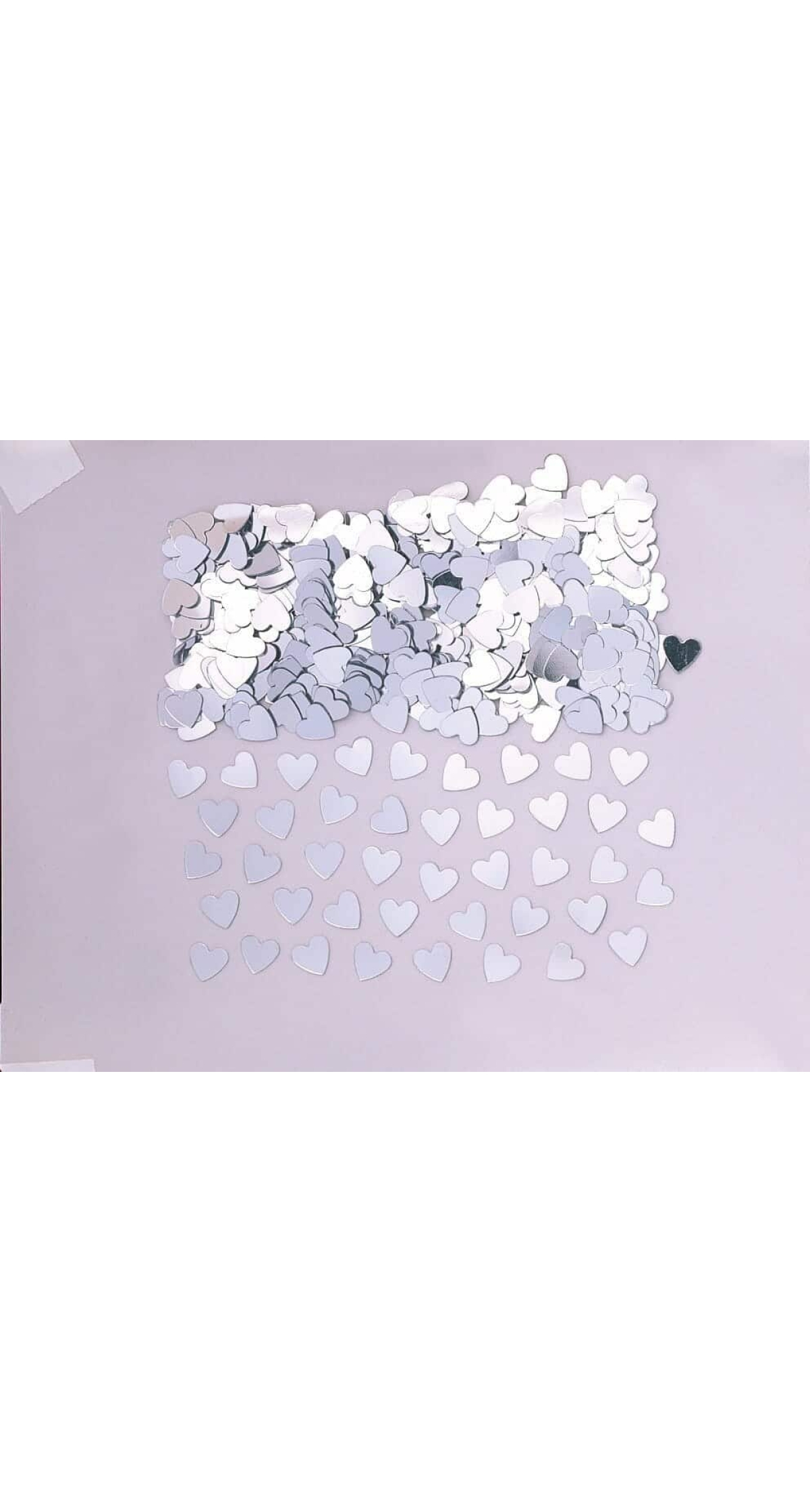 Confetti Sparkle Hearts Silver - 14g