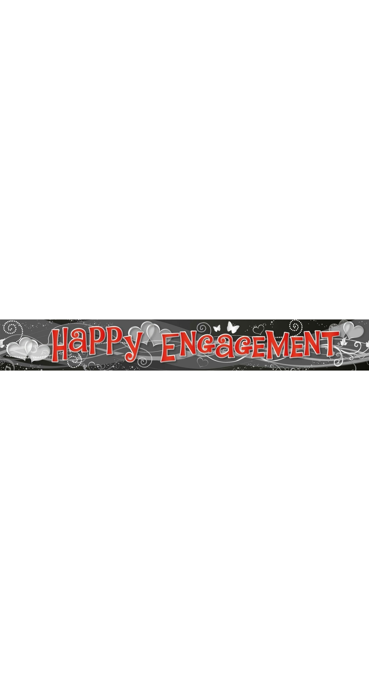 Foil Banner Engagement Holographic