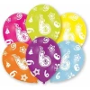 6th Birthday Assorted Printed Latex Balloons 11" - 6pk