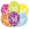 70th Birthday Assorted Printed Latex Balloons 11" - 6pk